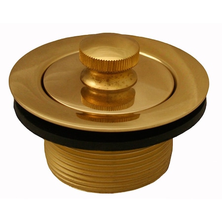Jones Stephens Polished Brass Lift and Turn Tub Drain P35050